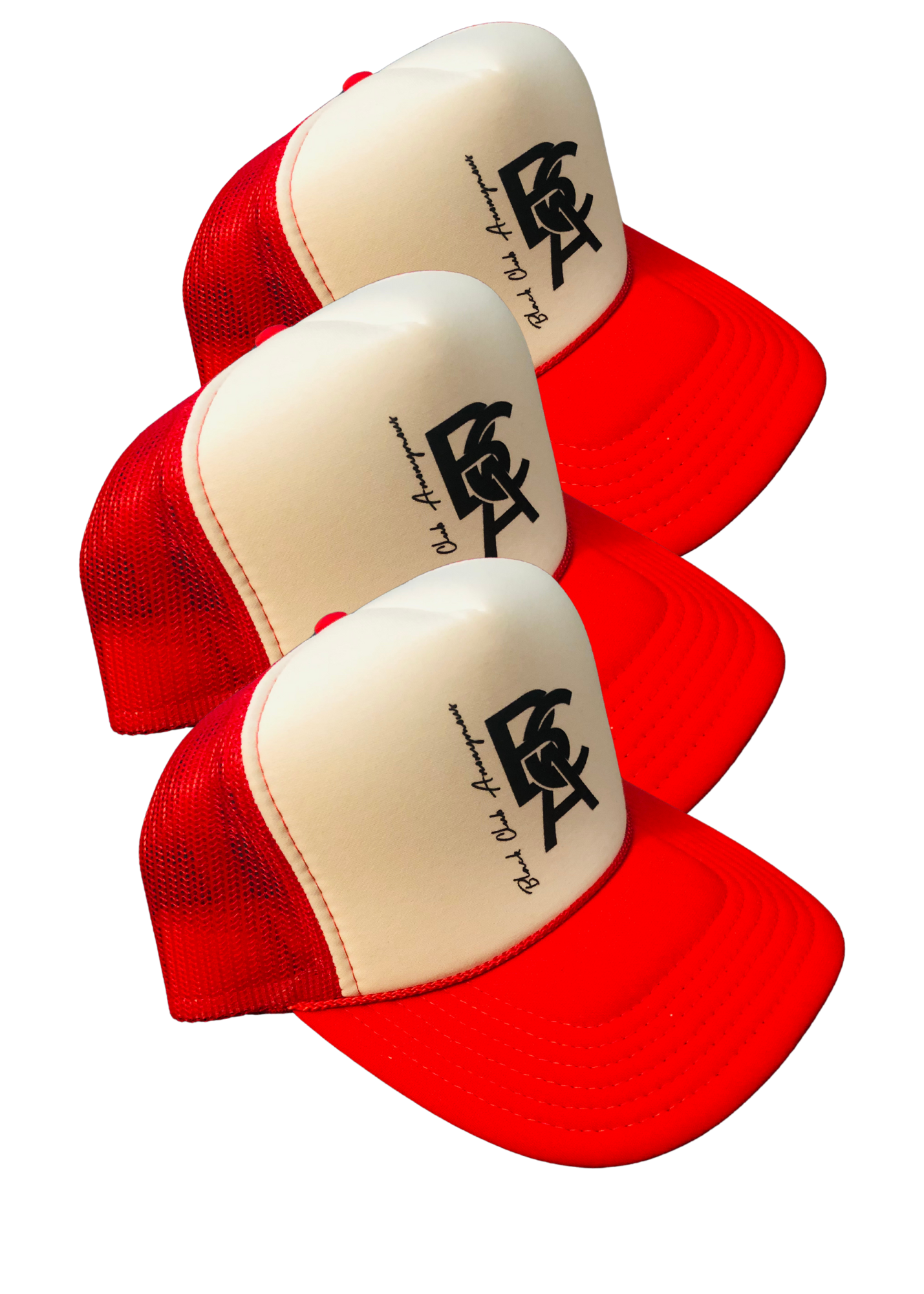 Red & White Trucker Hat (1)