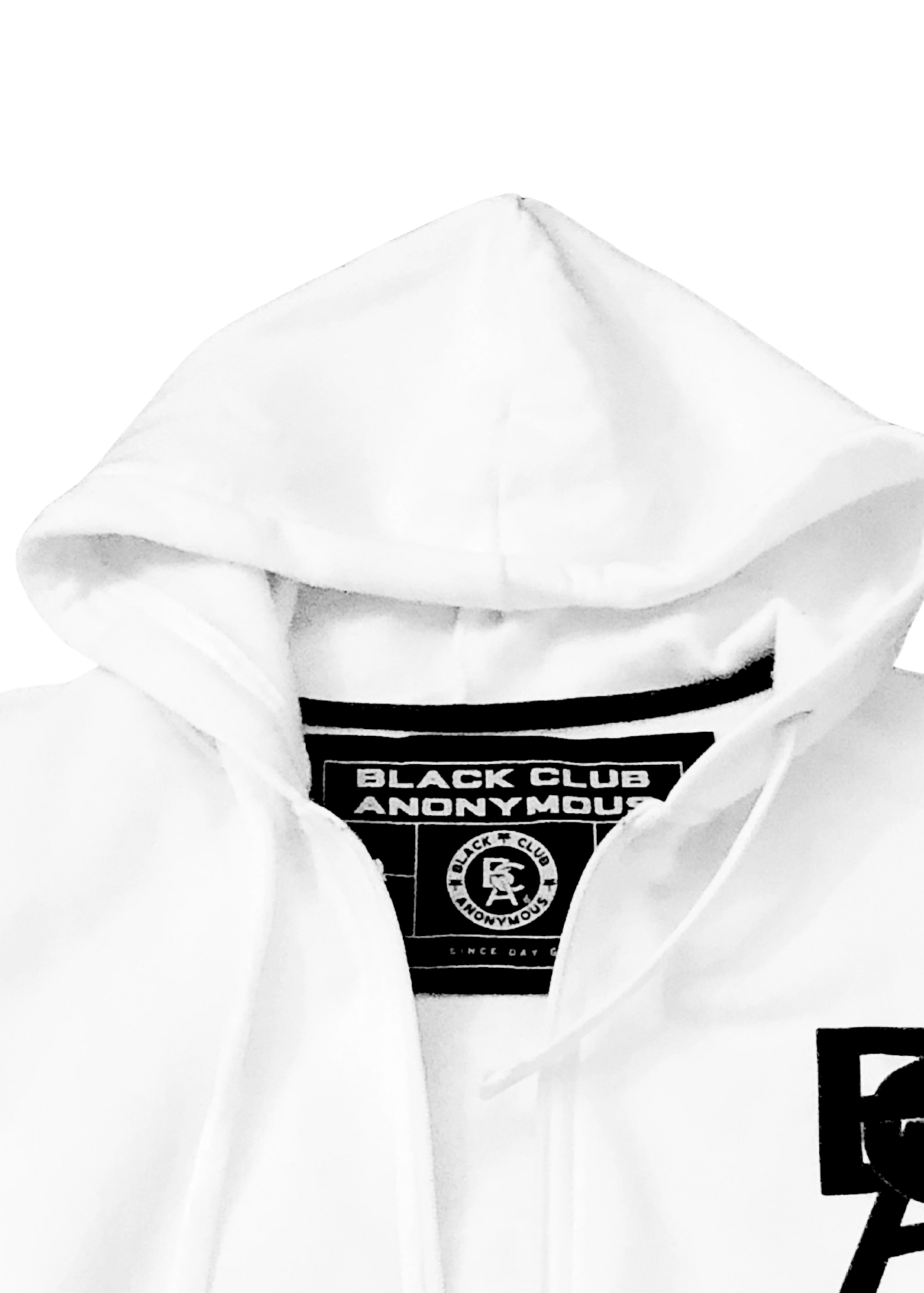 White, Red & Black Hoodie (with logo)