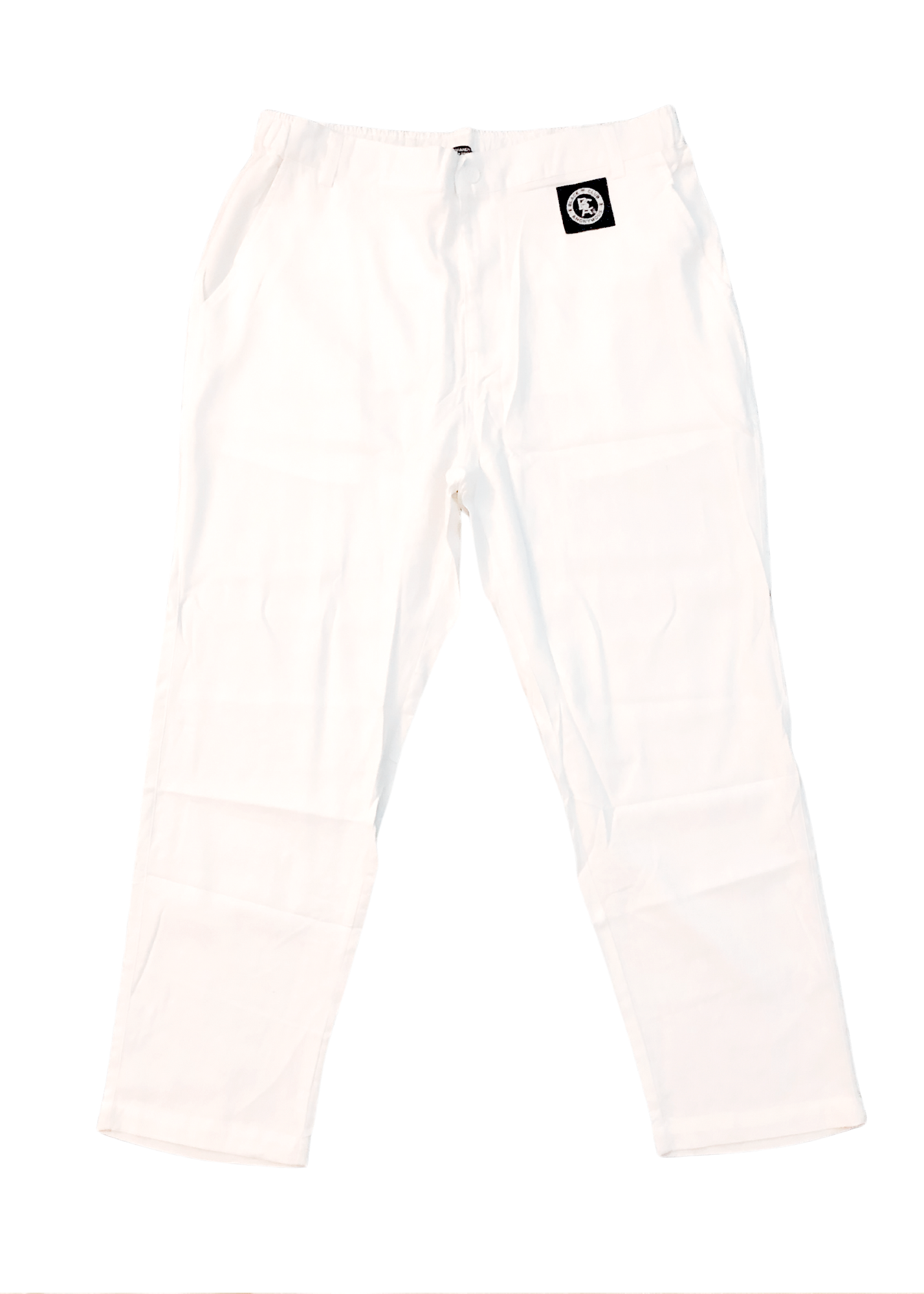 White BCA Linen Pant (w/ Logo)