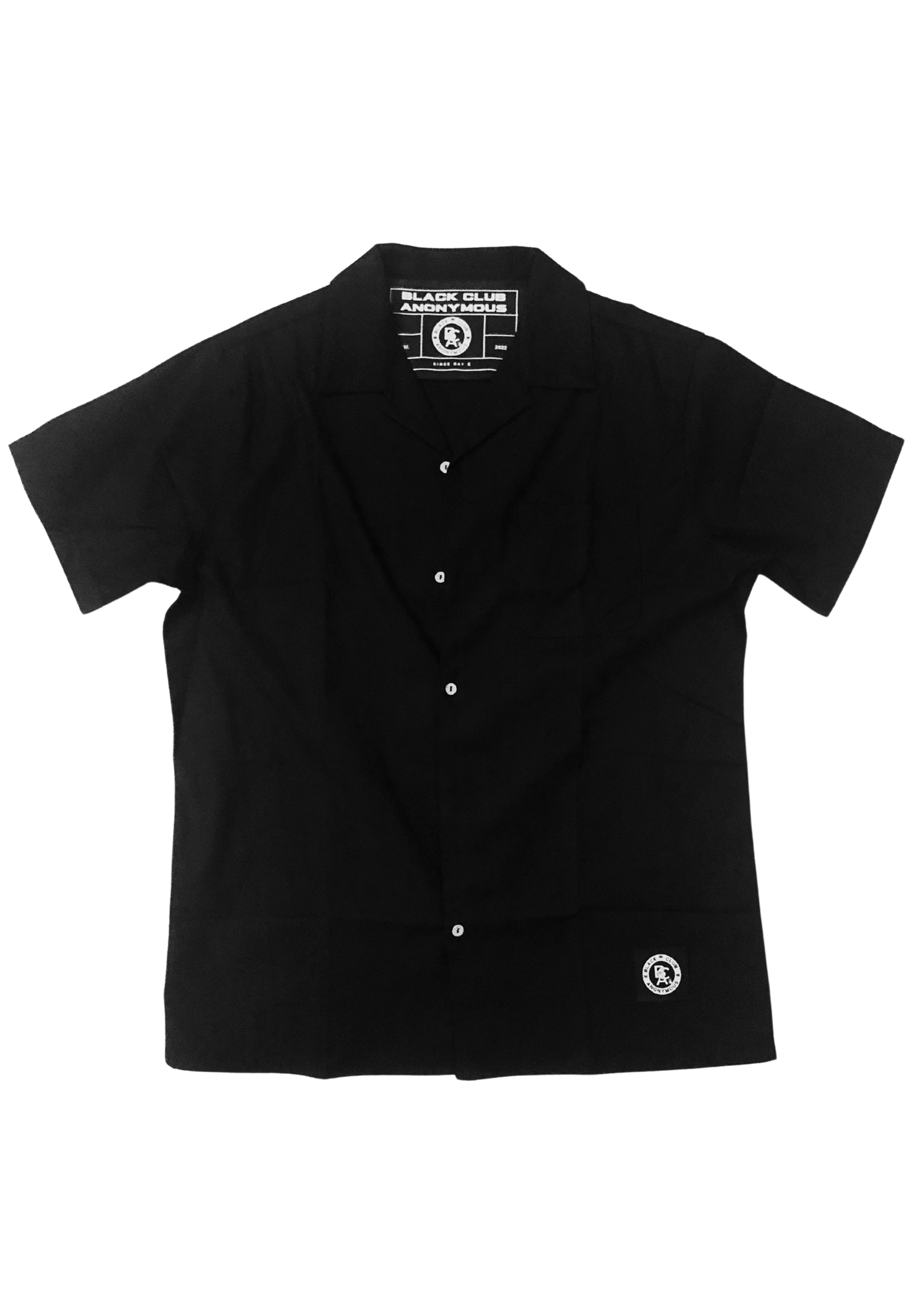 Black BCA Linen Shirt (w/ Logo)