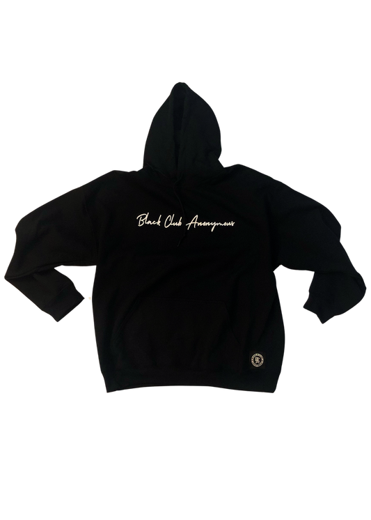 Black Hoodie (with white logo)