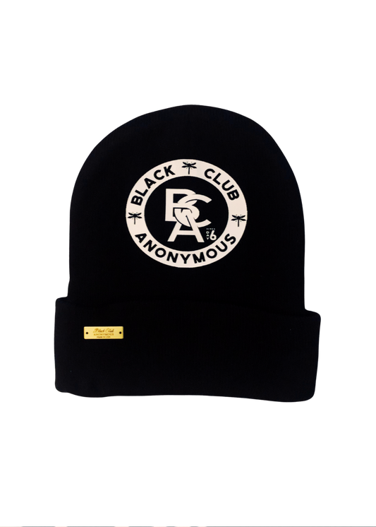 Black BCA Beanie (big logo)