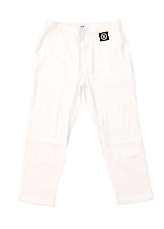 White BCA Linen Pant (w/ Logo)